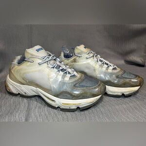 DIOR X DANIEL ARSHAM CD1 Gradient Blue Cream Mesh Low Top Sneakers MENS US 10.5